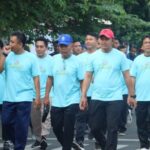 Jalan Santai Peringatan Hari Buruh 2024 Diikuti Kapolres Jembrana