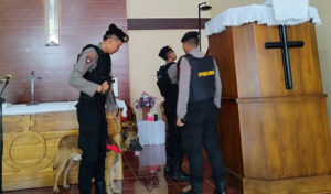 Jelang Kenaikan Isa Almasih, Polisi Sterilisasi Sejumlah Gereja di Banyuwangi