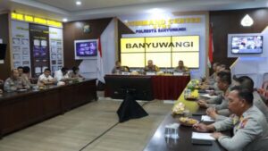 KABAHARKAM PIMPIN RAKOR KESIAPAN PENGAMANAN POLRESTA BANYUWANGI