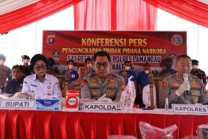 Kapolda Kalteng Gelar Konferensi Pers, Hasil Pengungkapan 33,8 KG Narkoba