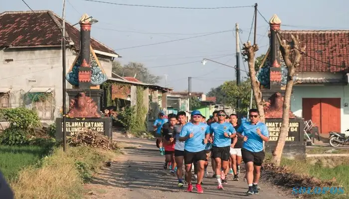 Kapolres Karanganyar Mengajak Atlet Lari Lintas Desa