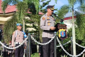 Kapolres Pimpin Upacara Sertijab Wakapolres, Serta Dua Pejabat Polres Lamandau