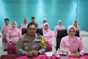 Vicon Peresmian Gedung Kemala Pusat Diikuti Kapolres Rembang dan Ketua Bhayangkari