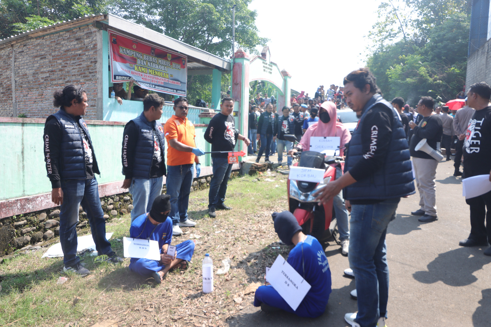 Kasus pembunuhan di polokarto, polres sukoharjo gelar rekonstruksi