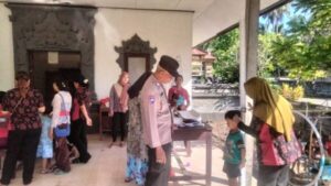 Bhabinkamtibmas Desa Yehsumbul Tinjau Kegiatan Posyandu