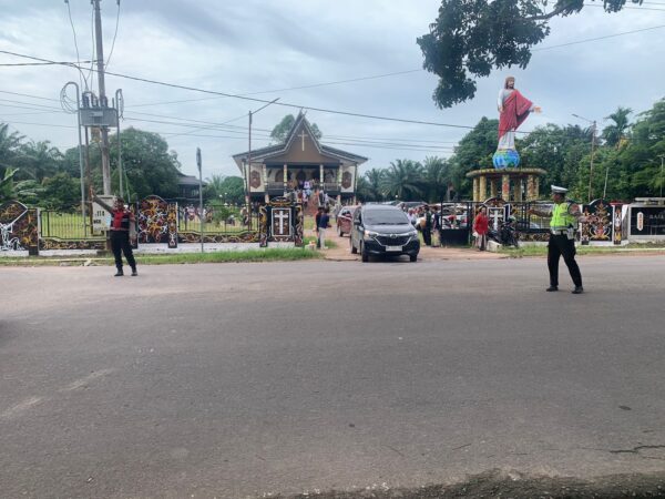 Kerahkan Personil, Polres Lamandau Amankan Peringatan Kenaikan Isa Al Masih