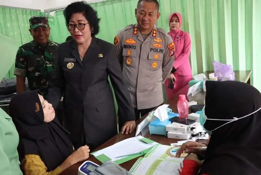 Laksanakan Gebyar Posyandu Presisi, Polres Lmaandau Berupaya Turunkan Stunting