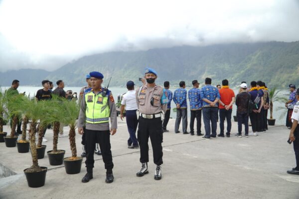 Kunjungan Field Trip Delegasi KTT WWF ke-10, Kapolres Bangli Pimpin Pengamanan