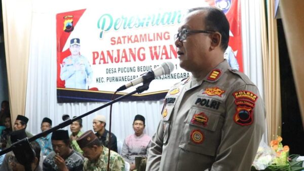 Peresmian Satkamling Panjang Wangi Purwanegara Oleh Kapolres Banjarnegara