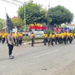 Personel Polres Jembrana Olahraga Pagi Guna Jaga Kebugaran