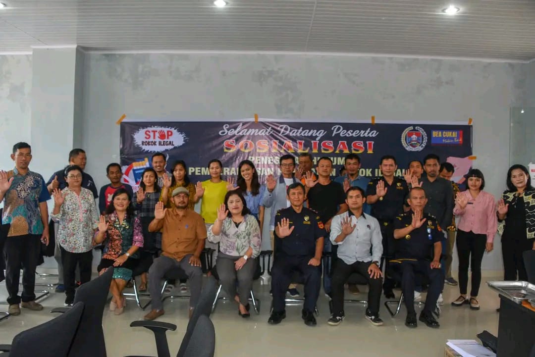 Polres Humbahas Sosialisasi Penegakan Hukum Pemberantasan Peredaran Rokok Ilegal