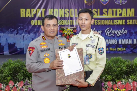 Rapat Konsolidasi Satpam Tahun 2024 Dihadiri Kapolda Jateng