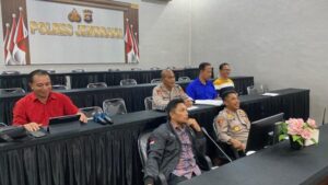 Rapat Koordinasi Awal Ops Kewilayahan III Tahun 2024 Digelar Secara Daring di Polres Jembrana