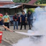 Satpoldam Lamandau Gelar Simulasi Penanganan Kebakaran Di Pn Nanga Bulik