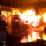 Sebuah Pabrik Briket Di Ungaran Timur Kabupaten Semarang Terbakar