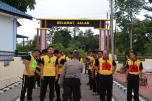 Tingkatkan Kebugaran Personil; Polres Humbahas Gelar Test Kesamaptaan Jasmani Berkala