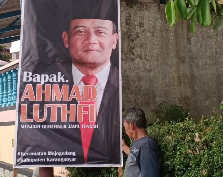 Sejumlah Baliho Bolone Mas Luthfi Dukung Nyalon Gubernur Bertebaran