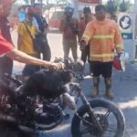 Sepeda Motor Di Banyuwangi Terbakar Setelah “ngangsu” Bbm