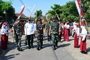 Jaga Surplus Padi, Pembangunan Talut Pertanian Prioritas TMMD Reguler Sukoharjo