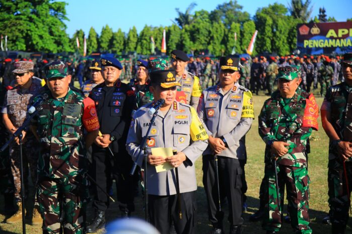 Tni Polri Gelar Apel Pasukan Pengamanan World Water Forum Ke 10 Di