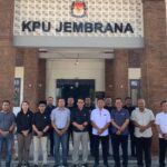 Tatap Muka Dengan Ketua Kpu, Kasat Intelkam Polres Jembrana Jalin