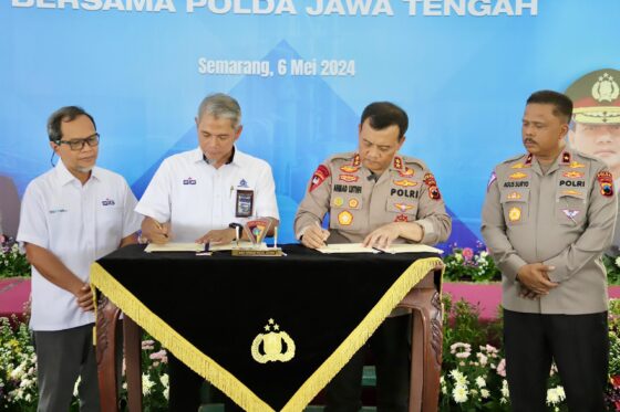 Teken Mou Dengan Dirut Pt Semen Gresik Rembang, Kapolda Jateng