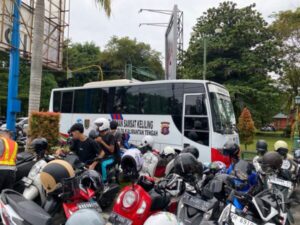 Wujud Pelayanan Prima, Samling Ditlantas Polda Kalteng Hadir di CFD Palangka Raya