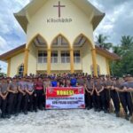 Wujud Pengabdian Pada Masyarakat, Siswa Spn Polda Kalteng Gelar Bakti