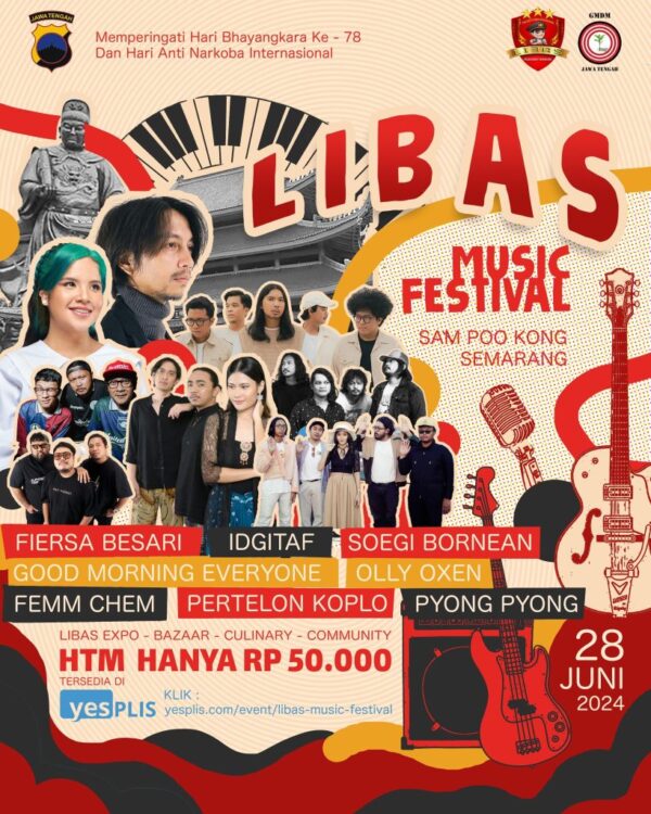 Ahmad Luthfi, Kapolda Jawa Tengah, Hadir Di Libas Music Festival