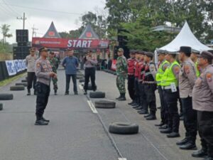 Apel Gabungan TNI-Polri Sukseskan Kapolresta Banyuwangi Cup Dragbike