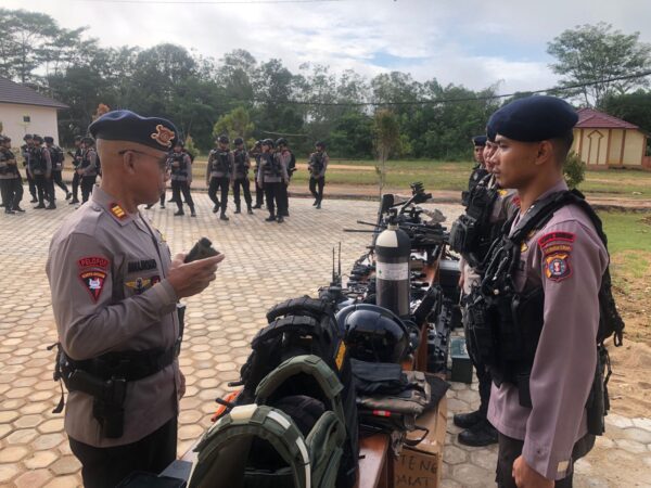 Apel Satuan Dan Perlengkapan, Batalyon C Brimob Kalteng Tingkatkan Kesiapsiagaan