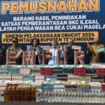 Bea Cukai Dan Pemda Temanggung Musnahkan 3,4 Juta Batang Rokok