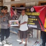 Bhakti Sosial Bagi Bagi Sembako, Polsek Sumber Ikut Semarakan Hut Bhayangkara