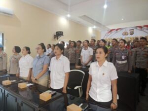 Bid Propam Polda Bali Laksanakan Pembinaan Etika Profesi Polri di Polres Jembrana