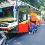 Bus Harapan Baru Kecelakaan Tunggal Di Jalur Gumitir Banyuwangi, Seperti