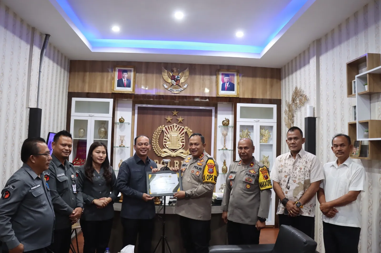 Datangi Polres Humbahas, Bawaslu Humbahas Koordinasi Pengawasan Pilkada 2024