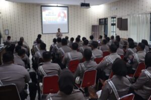 Ditlantas Polda Kalteng Sosialisasi Nilai-Nilai Kepahlawanan Komjen Pol (P) M. Jasin