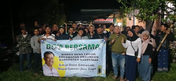 Do’a Bersama Warga Desa Legok Pekuncen Banyumas Dukung Ahmad Luthfi