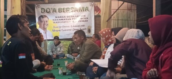 Do’a Bersama Warga Desa Legok Pekuncen Banyumas Mendukung Ahmad Luthfi