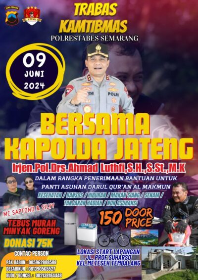 Event Trabas Kamtibmas Di Kota Semarang, Masyarakat Diminta Ikut Ramaikan