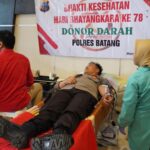 Gelar Donor Darah, Polres Batang Sambut Hut Ke 78 Bhayangkara