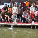 Getol Tebar Benih Ikan Di Embung, Bupati Sukoharjo Galakkan Konsumsi