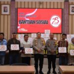 Hari Ke 78 Bhayangkara, Polres Humbahas Berikan Bansos