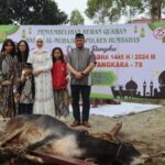 Idul Adha, Kapolres Humbahas Sembelih 3 Sapi Qurban Bersama Masyarakat