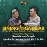 Irjen Pol Ahmad Luthfi; Sinergi Tiga Pilar Ciptakan Keamanan Kamtibmas