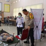 Jelang Hut Bhayangkara Ke 78, Polres Humbang Hasundutan Gelar Donor