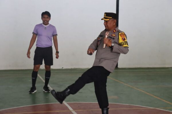 Jelang Hari Bhayangkara Ke 78, Polres Humbahas Gelar Turnamen Futsal Kapolres