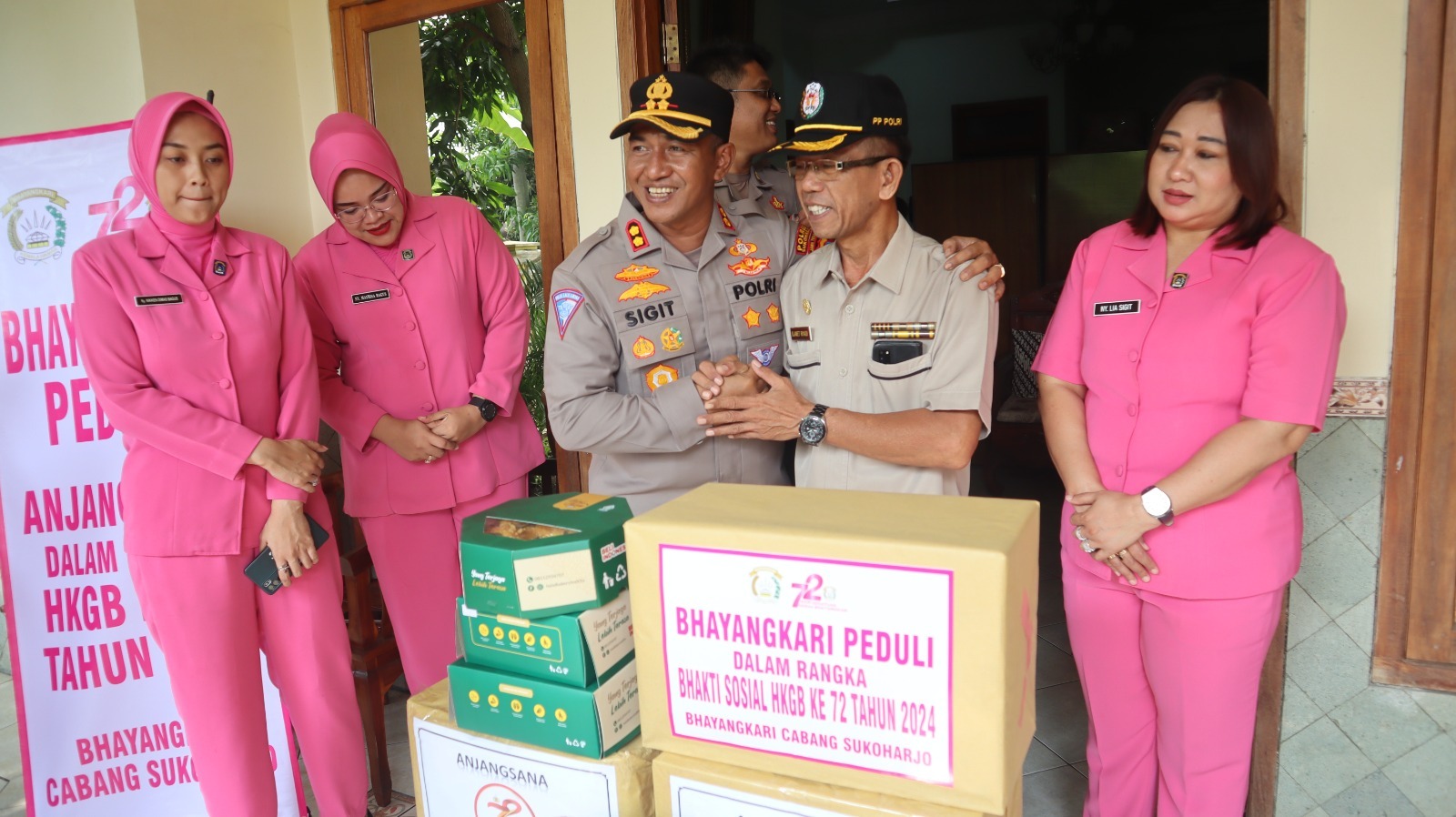 Jelang Hari Bhayangkara Ke 78, Polres Sukoharjo Anjangsana Ke Purnawirawan