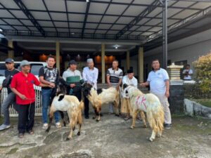 Hari Raya Idul Adha, Warga Pakel Terima Hewan Kurban Kambing dari Polresta Banyuwangi