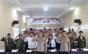 Kapolres Jembrana Ikuti Zoom Meeting Dialog Penguatan Internal Polri di Polres Jembrana